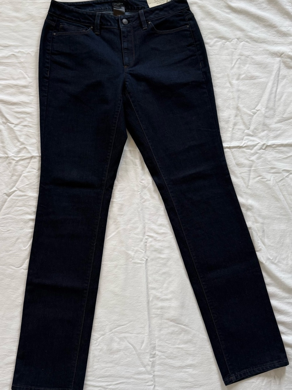 NWT Ann Taylor Curvy Slim Leg Jeans Women’s Size 6 Dark Wash Stretch Denim